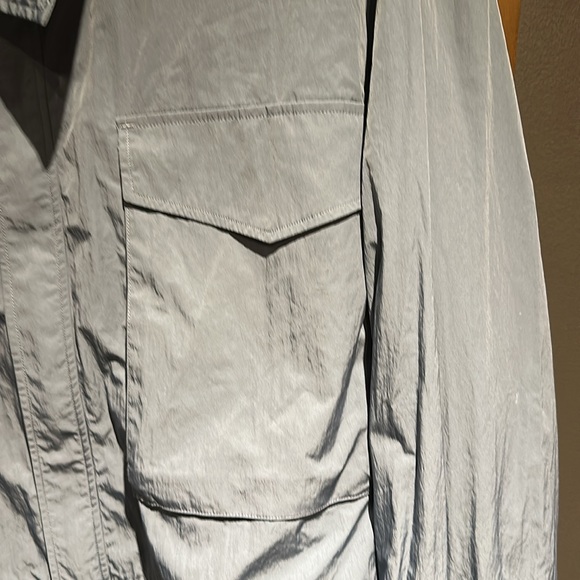 YOGAlicious Slate Blue Wind Breaker. Cute Oversized front Pocket locket! Size XL - Picture 4 of 5